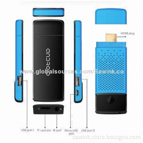 Smart TV Dongle, Rockchip 3066, Cortex A9, Dual-core, 1.6GHz Processor, HDMI, DDR3 RAM, 1GB